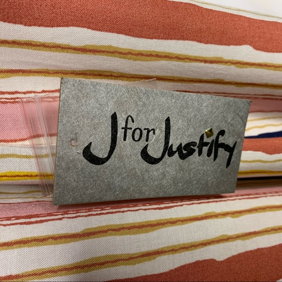 J for Justify Striped V-neck Sleeveless Dress Size 1X NWT - Picture 3 of 6